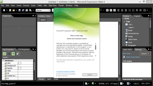 Microsoft Expression Web 4.0 For Mac